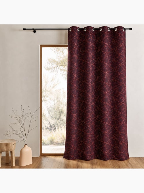 Tenda filtrante jacquard con motivi geometrici - Kiabi Tenda filtrante jacquard con motivi geometrici - Kiabi