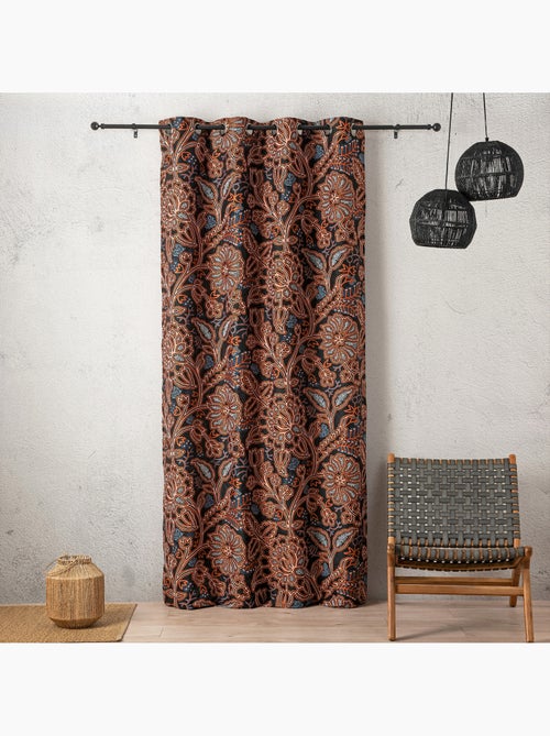 Tenda filtrante jacquard floreale a motivo grafico e raffinato - Kiabi
