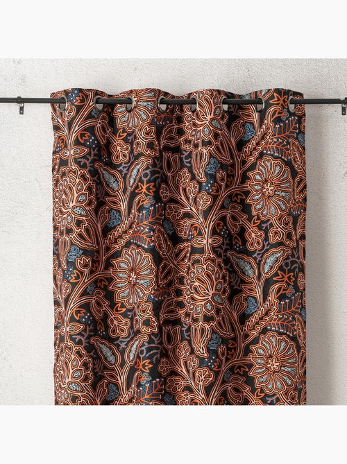 Tenda filtrante jacquard floreale a motivo grafico e raffinato - Kiabi