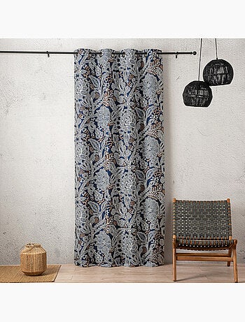 Tenda filtrante jacquard floreale a motivo grafico e raffinato
