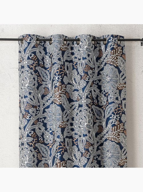 Tenda filtrante jacquard floreale a motivo grafico e raffinato - Kiabi