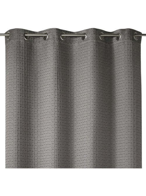 Tenda filtrante spessa in jacquard a tinta unita con motivi in rilievo - Kiabi Tenda filtrante spessa in jacquard a tinta unita con motivi in rilievo - Kiabi