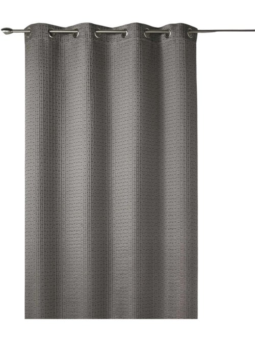 Tenda filtrante spessa in jacquard a tinta unita con motivi in rilievo - Kiabi Tenda filtrante spessa in jacquard a tinta unita con motivi in rilievo - Kiabi