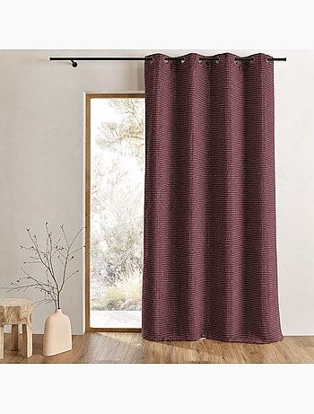 Tenda filtrante spessa in jacquard a tinta unita con motivi in rilievo