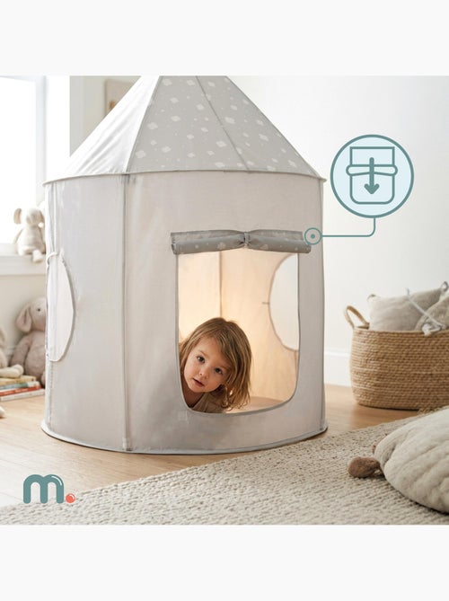 Tenda gioco 3-in-1 mamabrum per bambini – castello, piscina con palline e tunnel dai 3 anni - Kiabi