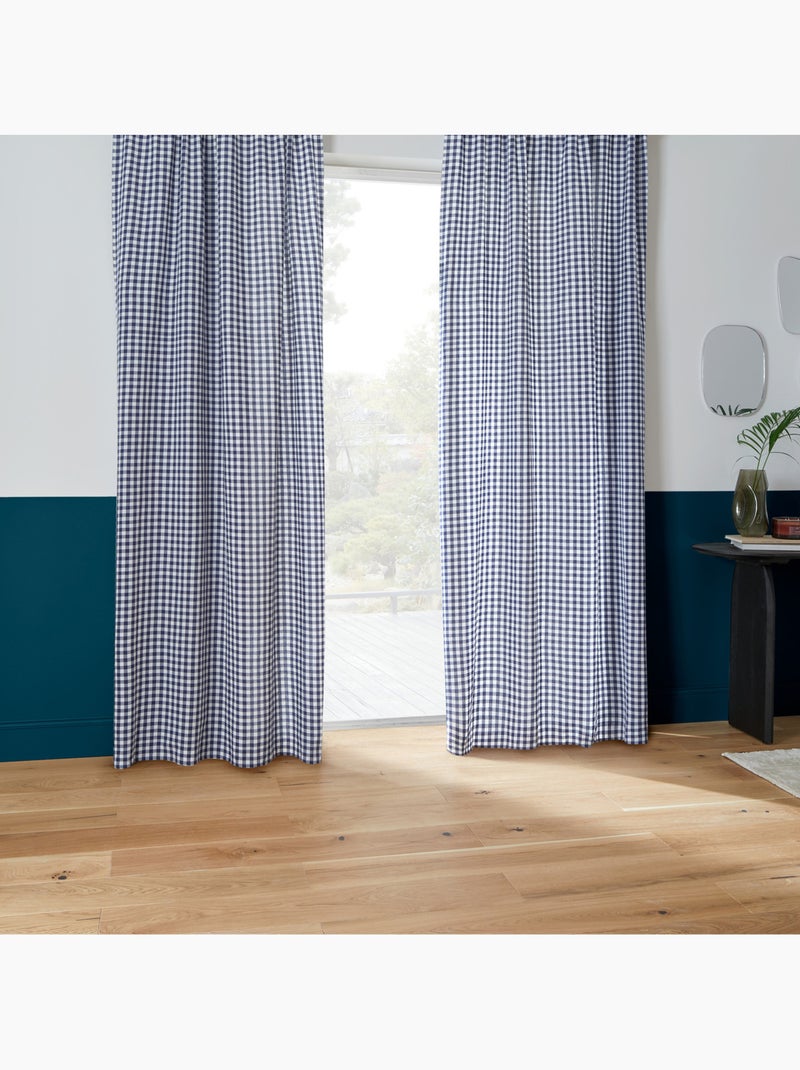Tenda groove 260x140cm blu marino con motivo gingham Blu marino - Kiabi