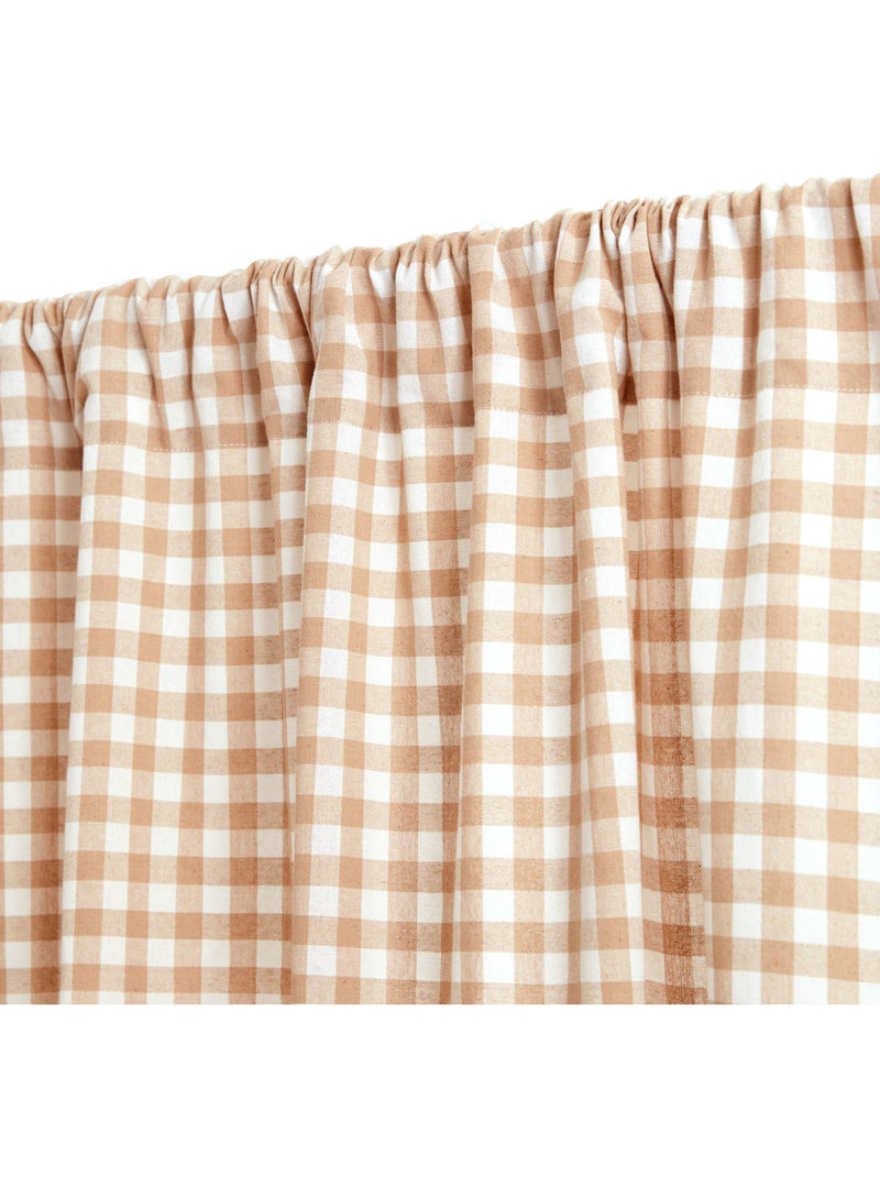 Tenda groove 260x140cm in lino beige con motivo a coste Verderame - Kiabi
