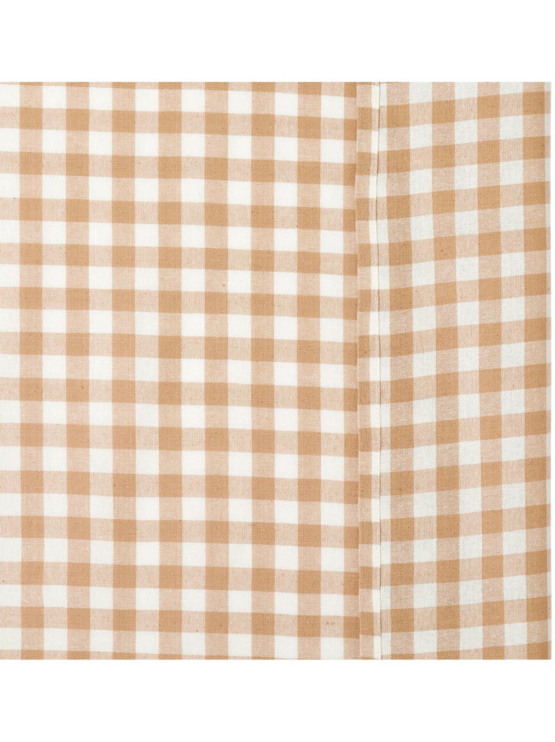 Tenda groove 260x140cm in lino beige con motivo a coste Verderame - Kiabi