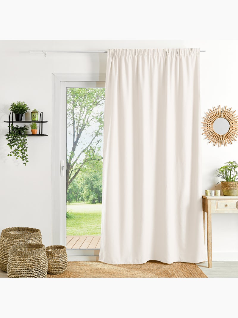 Tenda ignifuga m1 con arricciature Legno naturale - Kiabi