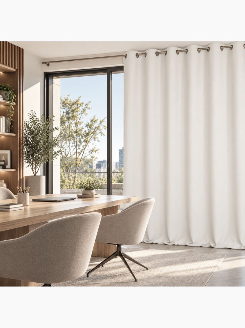 Tenda ignifuga m1 con occhielli Legno naturale - Kiabi
