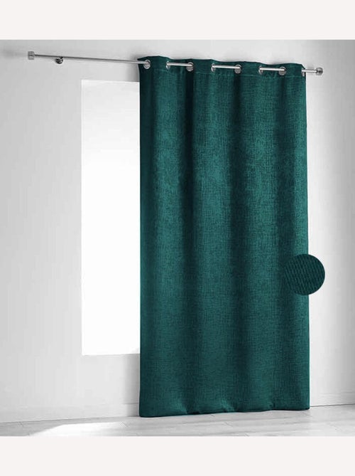 Tenda ignifuga M1 in velluto fiore - Kiabi