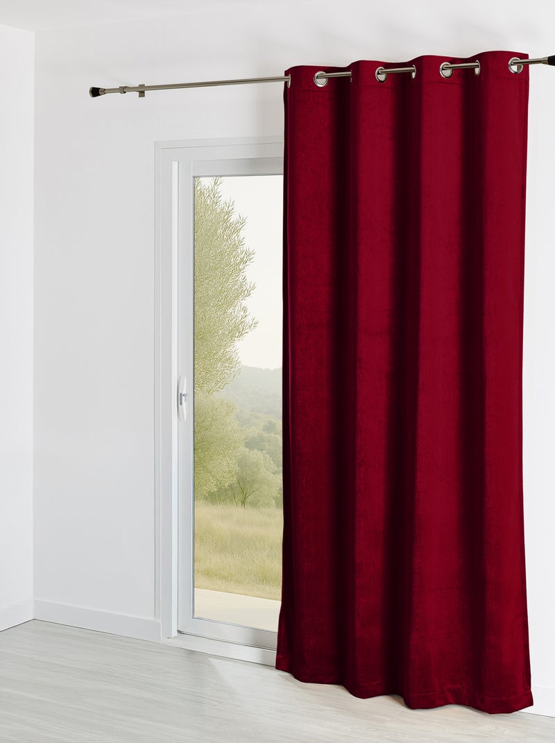 Tenda ignifuga M1 in velluto pregiato Bordeaux - Kiabi