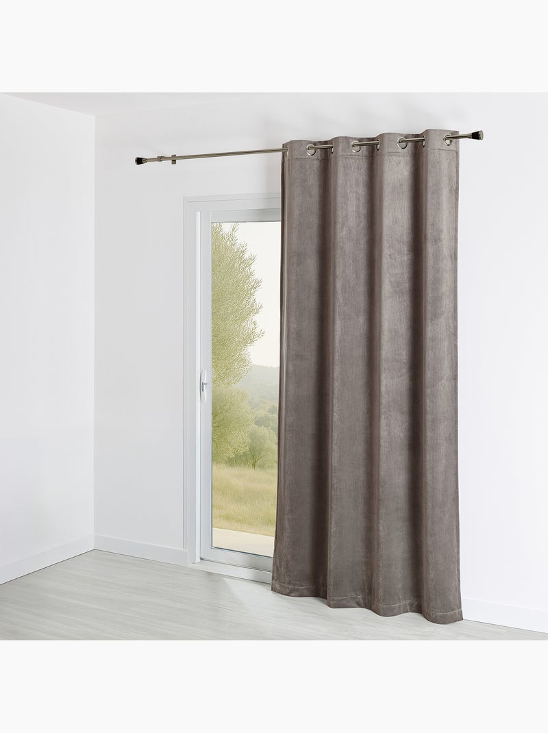 Tenda ignifuga M1 in velluto pregiato Grigio - Kiabi