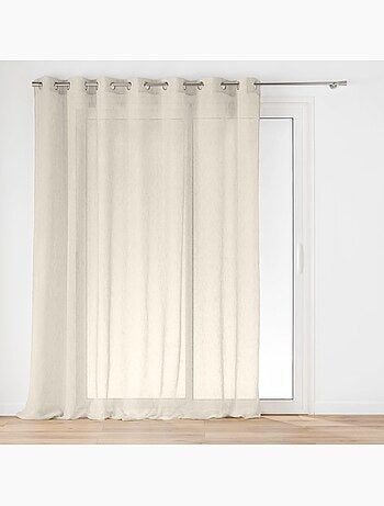 Tende di grande ampiezza con effetto lino intrecciato
