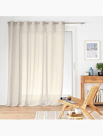 Tende di grande ampiezza con effetto lino intrecciato