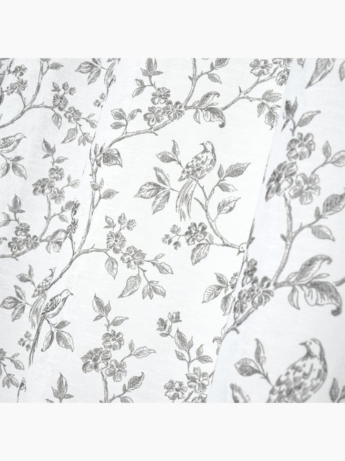 Tenda in cotone con occhielli e stampa floreale - Kiabi Tenda in cotone con occhielli e stampa floreale - Kiabi