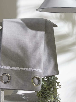 Tenda in cotone con pizzo