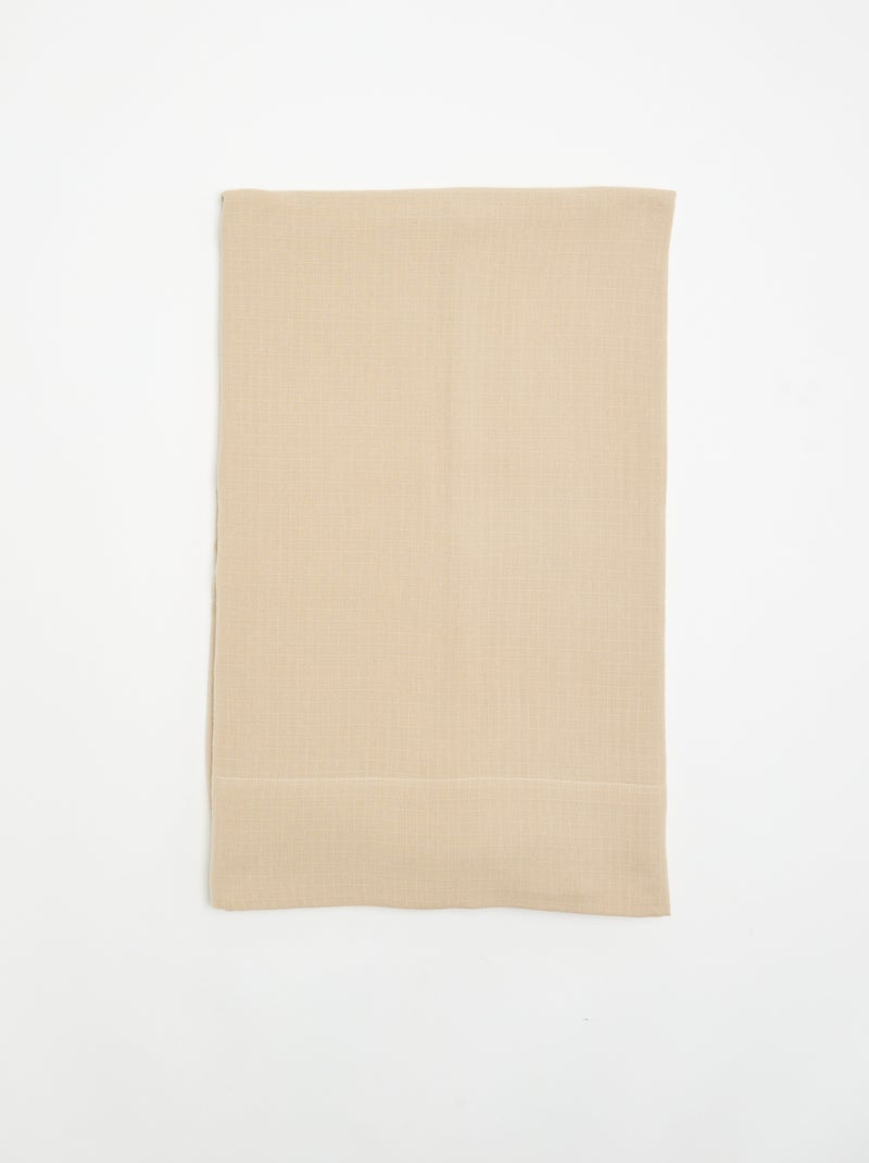 Tenda in cotone testurizzata - 140 x 240 cm Beige - Kiabi