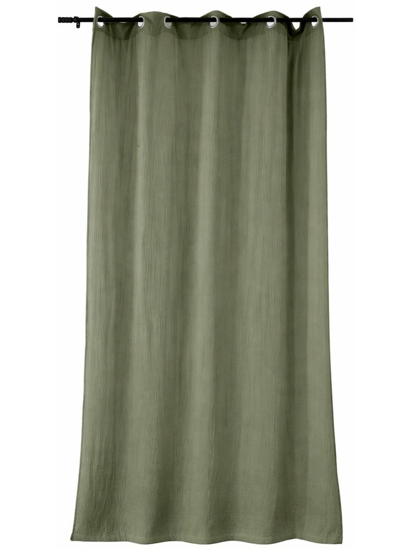 Tenda in doppia garza di cotone, 135x240 cm Cachi - Kiabi
