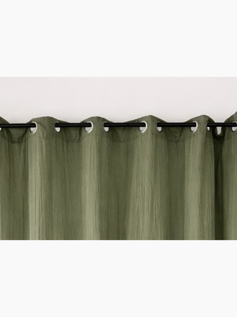 Tenda in doppia garza di cotone, 135x240 cm Cachi - Kiabi