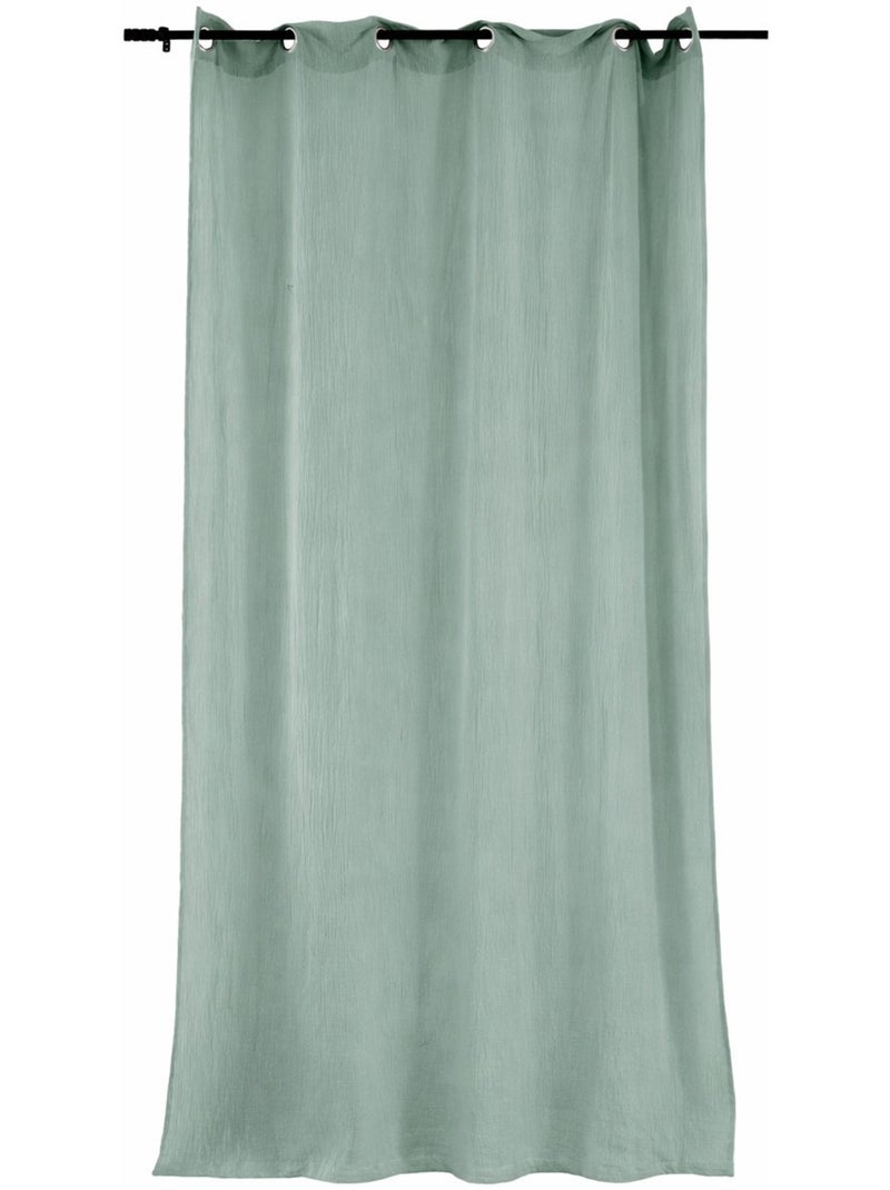 Tenda in doppia garza di cotone, 135x240 cm Verde - Kiabi