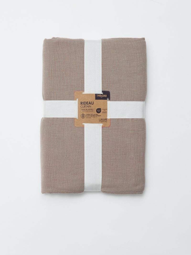 Tenda in garza di cotone BEIGE - Kiabi