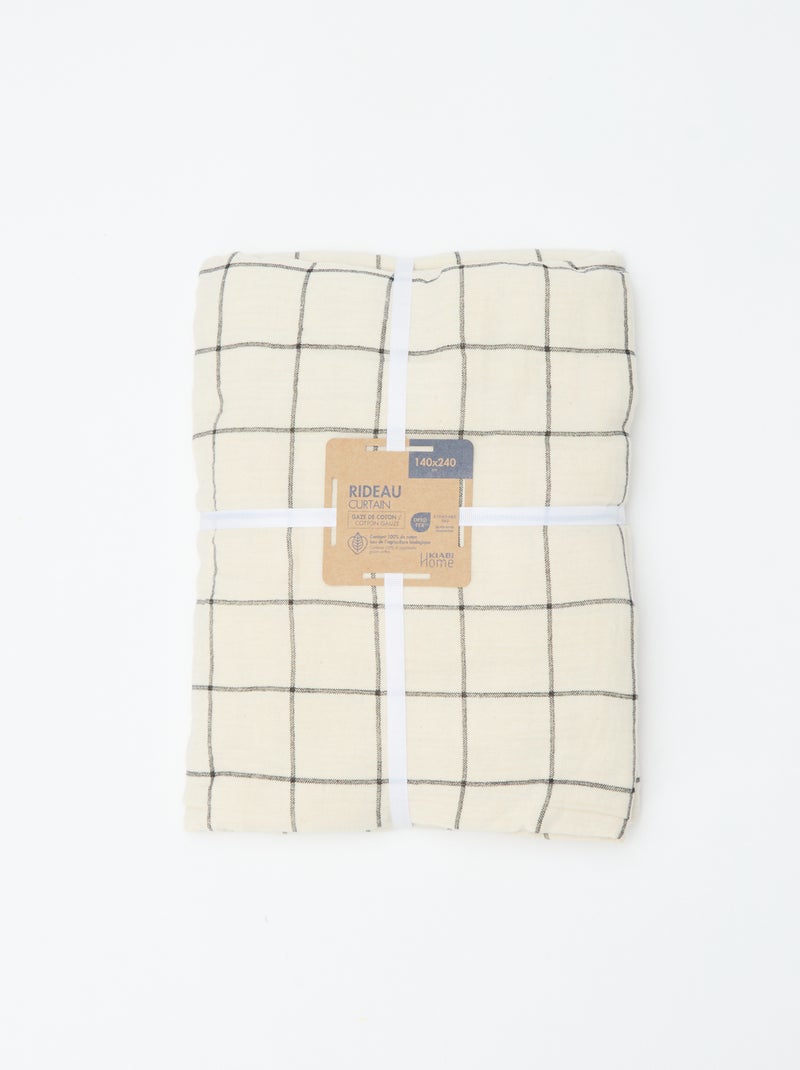 Tenda in garza di cotone Bianco - Kiabi