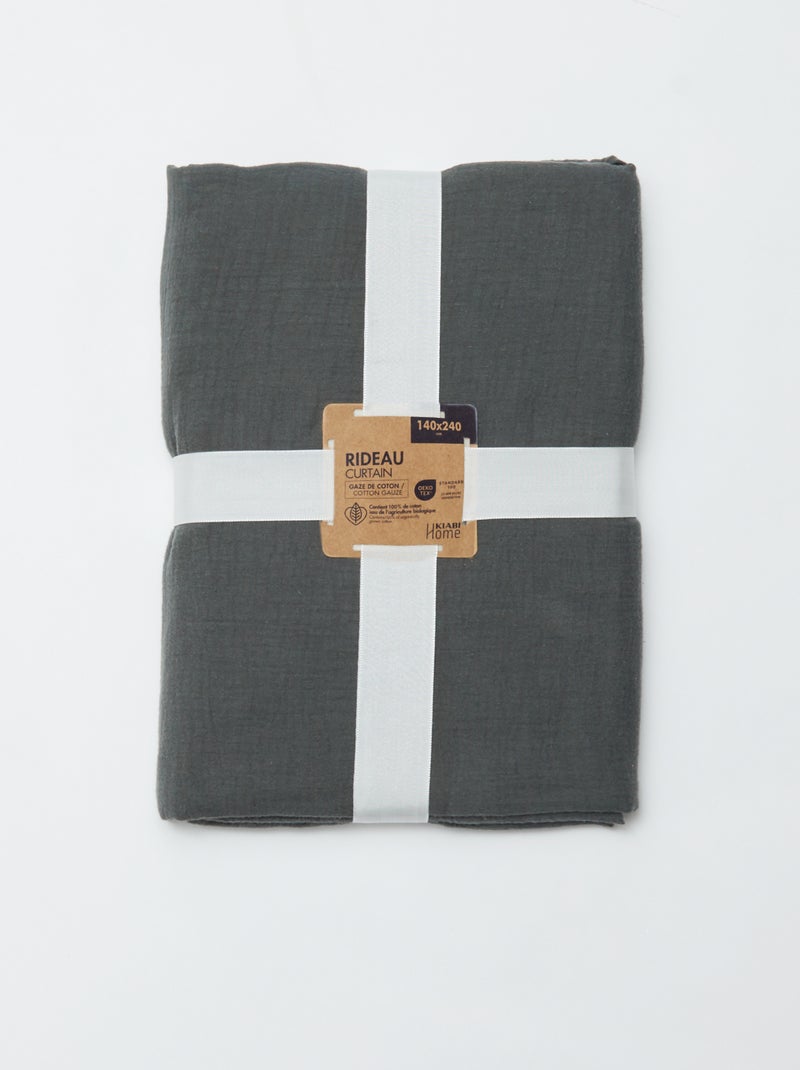 Tenda in garza di cotone GRIGIO - Kiabi