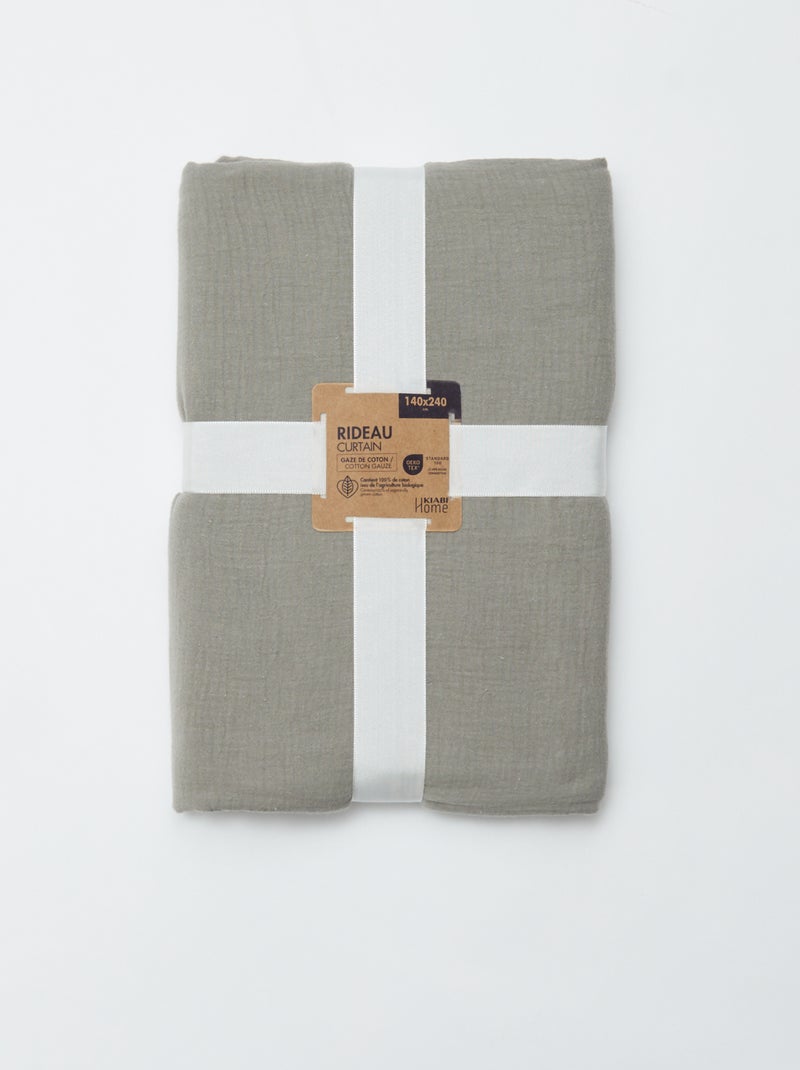 Tenda in garza di cotone GRIGIO - Kiabi