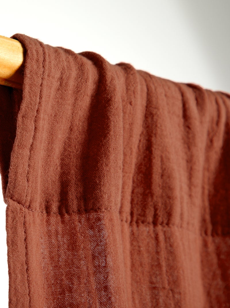 Tenda in garza di cotone MARRONE - Kiabi