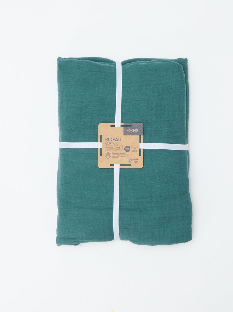 Tenda in garza di cotone Verde - Kiabi