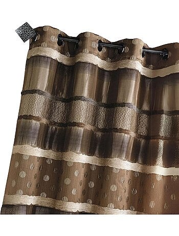 Tenda in jacquard a pois e righe