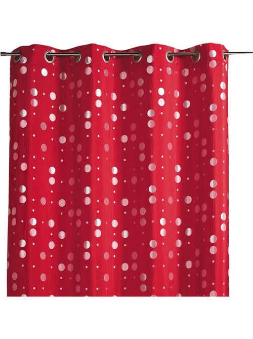 Tenda in jacquard stropicciato con motivi circolari - Kiabi