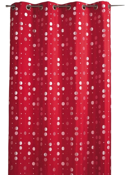 Tenda in jacquard stropicciato con motivi circolari - Kiabi