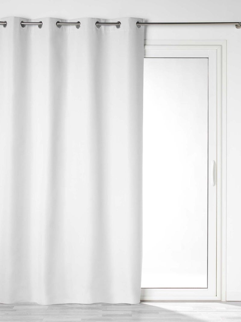 Tenda in microfibra 100% oscurante Bianco - Kiabi