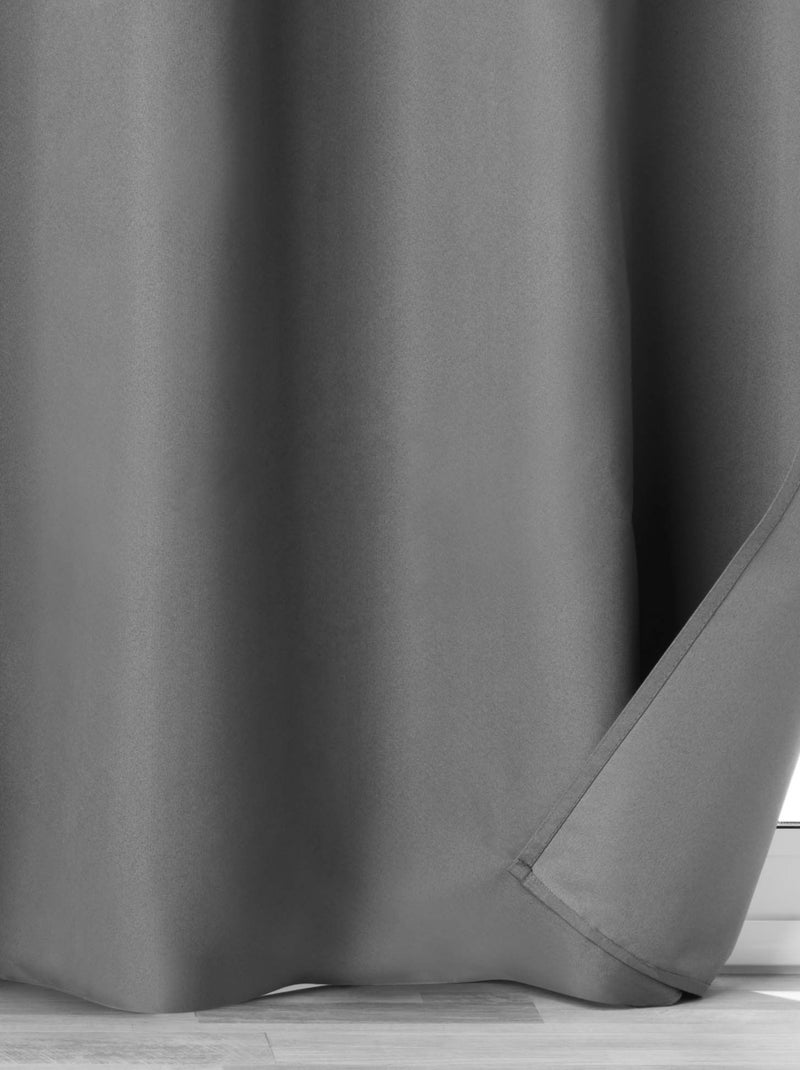 Tenda in microfibra 100% oscurante Grigio antracite - Kiabi