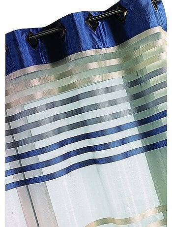 Tenda in organza a righe colorate
