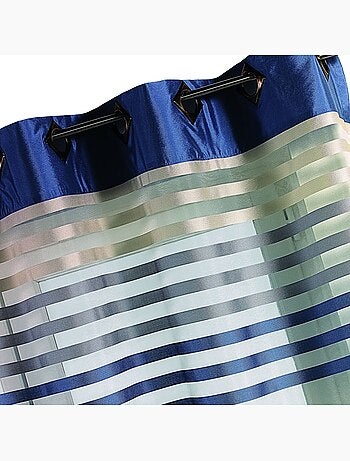 Tenda in organza a righe colorate