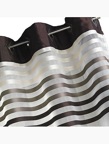 Tenda in organza a righe colorate
