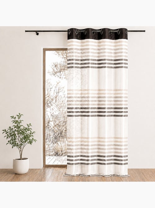 Tenda in organza a righe colorate - Kiabi Tenda in organza a righe colorate - Kiabi