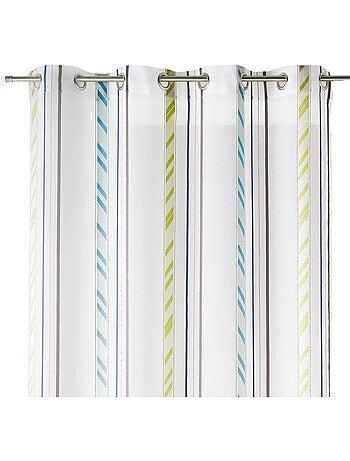 Tenda in organza a righe verticali