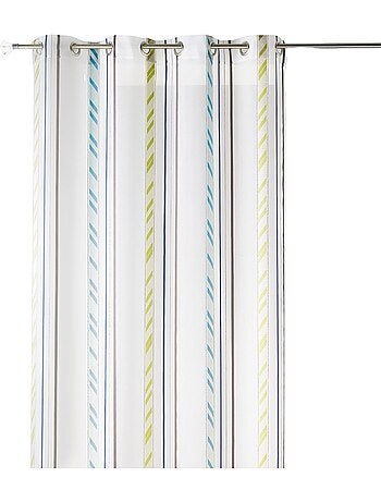 Tenda in organza a righe verticali