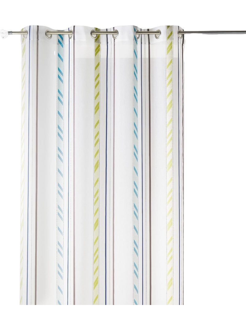Tenda in organza a righe verticali Blu - Kiabi