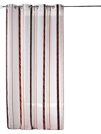 Tenda in organza a righe verticali