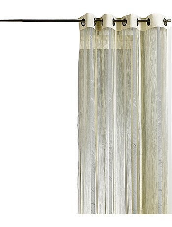 Tenda in organza a righe verticali con bordatura