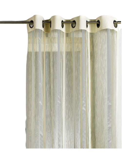 Tenda in organza a righe verticali con bordatura - Kiabi Tenda in organza a righe verticali con bordatura - Kiabi