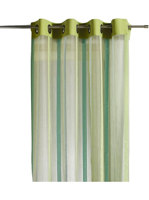 Tenda in organza a righe verticali con bordatura - Kiabi Tenda in organza a righe verticali con bordatura - Kiabi