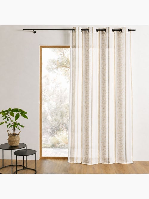 Tenda in organza a righe verticali con motivo - Kiabi