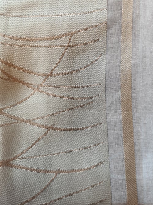 Tenda in organza a righe verticali con motivo - Kiabi