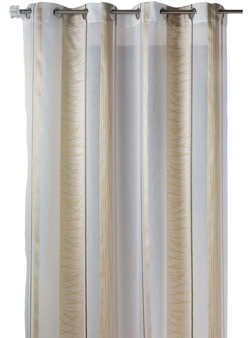 Tenda in organza a righe verticali con motivo - Kiabi